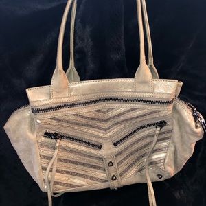 Botkier Trigger Satchel Silver/White